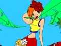 खेल Kid's coloring: Jungle girl