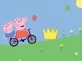 खेल Peppa Pig on bike