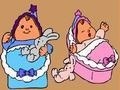 खेल Online coloring baby twins