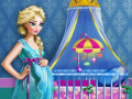 खेल Pregnant Elsa Baby Room Decor 