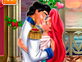 खेल Mermaid Princess Mistletoe Kiss
