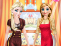 खेल Elsa And Anna Work Dress Up  