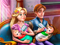 खेल Rapunzel Twins Family Day