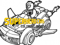 खेल Superhero Cars Coloring Book
