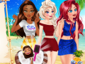 खेल Disney Princesses Summer Braids