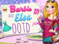 खेल Barbie and Elsa OOTD