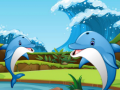 खेल Dolphin Dice Race