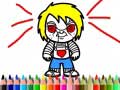 खेल Scary Boy Coloring Book