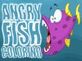 खेल Angry Fish Coloring 