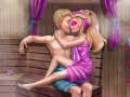 खेल Super Doll Sauna Flirting