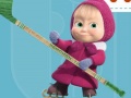 खेल Masha and the Bear Hockey
