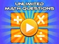 खेल Unlimited Math Questions