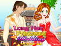 खेल Long Hair Princess Wedding Dress up