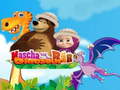 खेल Masha and The Bear dinosaur