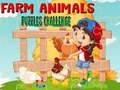 खेल Farm Animals Puzzles Challenge