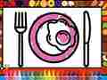 खेल Color and Decorate Dinner Plate