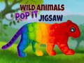 खेल Wild Animals Pop It Jigsaw