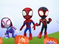 खेल Mickey and Spidey Halloween 