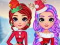 खेल Rainbow Girls Christmas Outfits