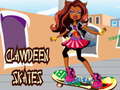 खेल Clawdeen skates