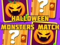 खेल Halloween Monsters Match