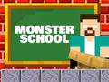 खेल Monster School: Roller Coaster & Parkour