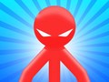 खेल Red Stickman vs Monster School