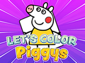 खेल Let's Color Piggys