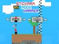 खेल Stickman vs Noob Hammer