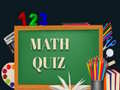 खेल Math Quiz 