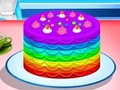 खेल Cooking Rainbow Cake