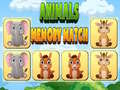 खेल Animals Memory Match