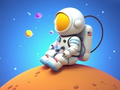 खेल Coloring Book: Spaceman Sitting