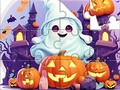 खेल Jigsaw Puzzle: Halloween Cute Ghost