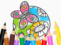 खेल Coloring Book: Butterfly With Flowe