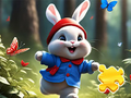 खेल Jigsaw Puzzle: Running Rabbit