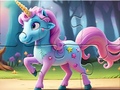 खेल Jigsaw Puzzle: Magic Forest Unicorn