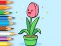 खेल Coloring Book: A Bunch Of Tulips