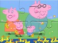 खेल Jigsaw Puzzle: Peppa Pig Feed Ducks