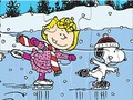 खेल Jigsaw Puzzle: Snoopy Skating