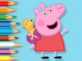 खेल Coloring Book: Peppa With Toy Bear