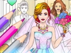 खेल Wedding Coloring Dress Up Game