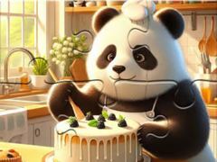 खेल Jigsaw Puzzle: Panda Baker