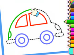 खेल Toddler Drawing: Cute Car