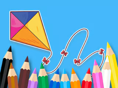 खेल Coloring Book: Bowknot Kite