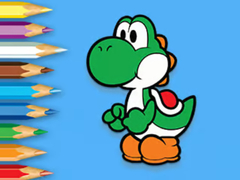 खेल Coloring Book: Yoshi Fishing Time