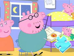 खेल Jigsaw Puzzle: Peppa Sleeping Story