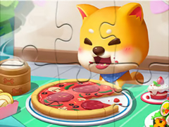 खेल Jigsaw Puzzle: Pizza Dog