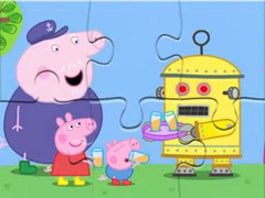 खेल Jigsaw Puzzle: Peppa Robot
