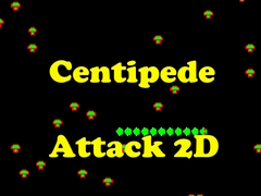 खेल Centipede Attack 2D